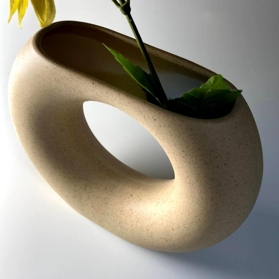 オフホワイト Or カフェモカ おしゃれなドーナツ型花瓶 北欧雑貨 一輪挿し インテリア ハンギング Atr 001 Atr本舗 通販 Yahoo ショッピング