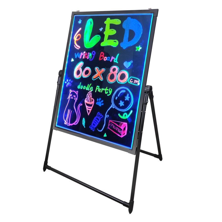 LED ライティングボード 手書き 看板 60x80cm リモコン マーカー付属