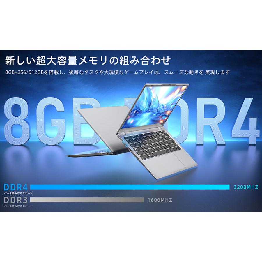 新品ノートパソコン14インチ FHD Win11搭載 Office付 Celeron N4000 メモリ8GB DDR4 SSD256GB（最大512GBまで増設可）Wi-Fi対応 Bluetooth 日本語KBフィルム付｜atr2023｜16