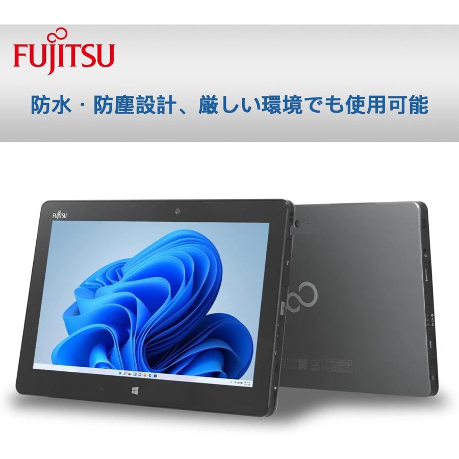 富士通 中古 タブレット PC アローズ Office Win11搭載 FUJITSU ビジネス 学習 指紋センサー付き 11.6型 メモリ 4GB SSD 128GB ARROWS Tab Q665L-5Y10C｜atr2023｜03