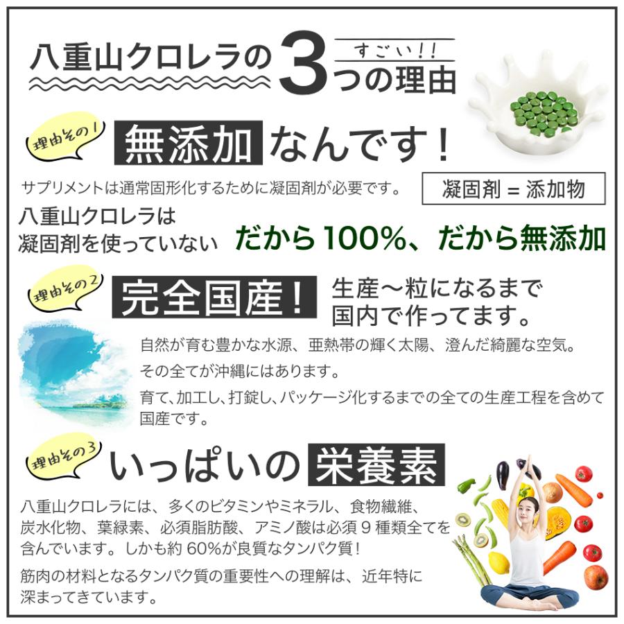 hidox 八重山クロレラ 100％ クロレラ サプリ 300粒 3個セット
