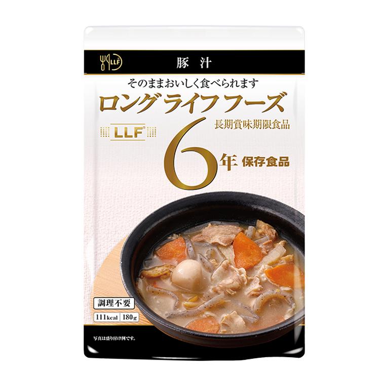 長期保存食 豚汁（180g）LLC LLF ロングライフフーズ レトルト　4個までクロネコゆうパケット対応 メール便｜atrescue｜02