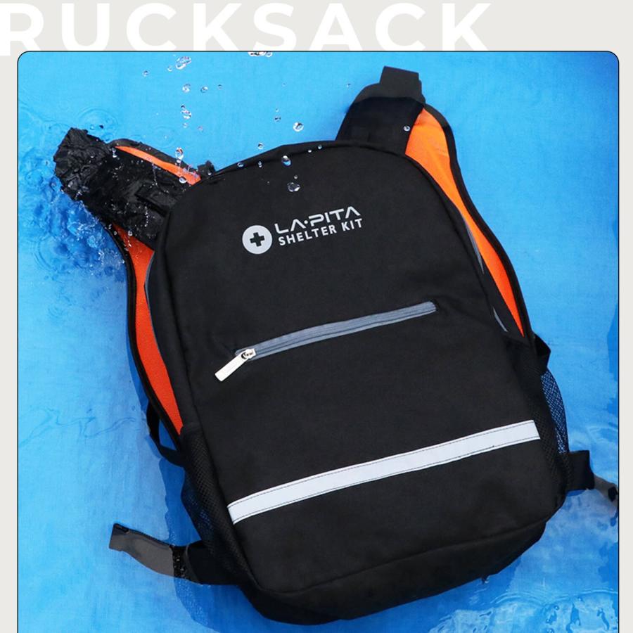 （リュック単品）SHELTER LIFE JACKET 水に浮くリュックサック 防災リュック｜atrescue｜04