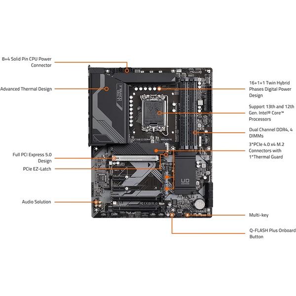【新品】GIGABYTE Z790 D DDR4 マザーボード インテル第12・13世代CPU対応 | GIGA-BYTE | 03