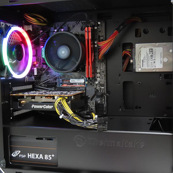 美品 ゲーミングPC 高スコア Ryzen 5 5600X RX6500XT 新品SSD 