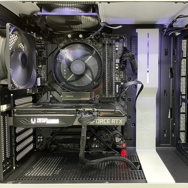 ゲーミングPC RTX 3060Ti Core i5 12400 32GB 新品SSD NVMe Gen4 1TB デスクトップパソコン WHITEケース | インテル | 02