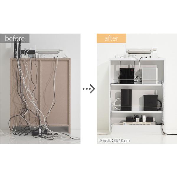新しいスタイル ルーター 電話台 おしゃれ 電話台 収納 キャビネット 白 キャビネット 収納 キャビネット 収納 幅40cm 配線収納付きリビングキャビネット ルーター収納 Fax台 おしゃれ Fax台 収納 電話台 テレビ台 キャビネット