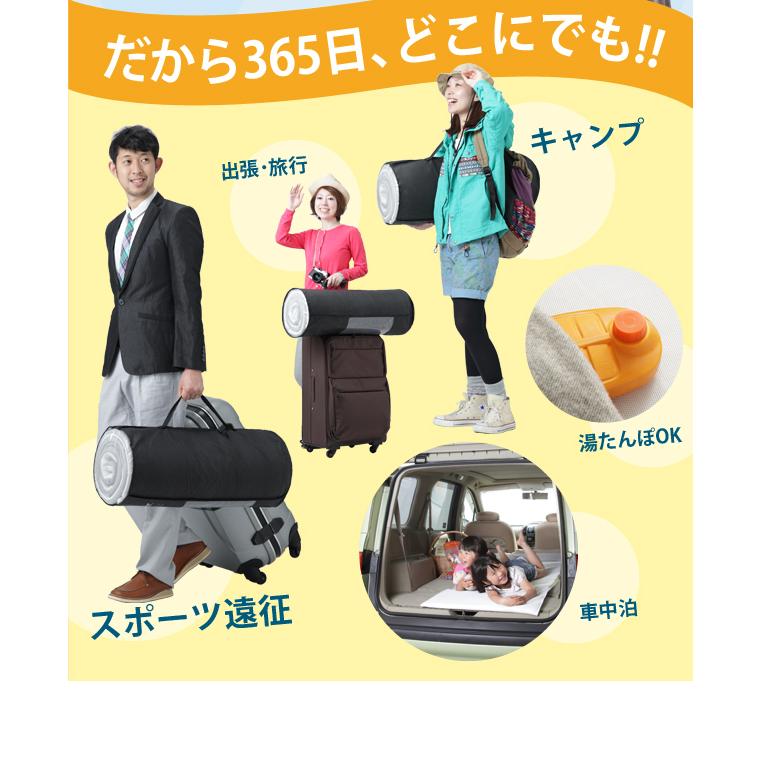高反発マットレス 三つ折り 高反発マットレス ポータブルタイプ 95×200cm 高反発マットレス 日本製 洗えるマットレスの画像