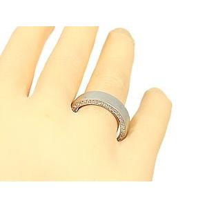 結婚指輪 ペアリング ペア マリッジリング フルエタニティリング ダイヤモンドリング シルバーリング 指輪 ストレート メンズ 送料無料 セール saleの画像