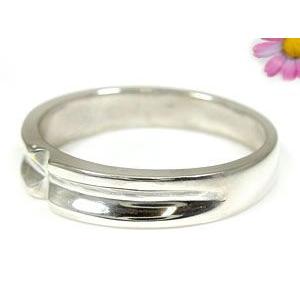 結婚指輪 ペアリング ペア キュービック シルバー925 クロス SV925 結婚記念リング 2本セット カップル プレゼント 女性 送料無料 セール saleの画像