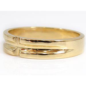 中古品 結婚指輪 マリッジリング ペアリング ペア 指輪 ダイヤモンド イエローゴールドk18 クロス K18 結婚式 18金 ストレート カップル 送料無料 セール SALE 【VQL2309925544】(80730円)