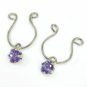 超目玉 イヤリング アメジスト ホワイトゴールドk18 2月誕生石 誕生石 18金 一粒 ノンホールピアス レディースイヤリング 宝石 送料無料 爆熱 Skylanceronline Com