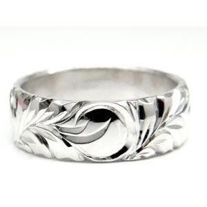 ハワイアン 結婚指輪 エンゲージリング　プロポーズリング 婚約指輪 ハワイアンリング 指輪 ホワイトゴールドK18 シンプル 女性 ペア セール SALE｜atrus｜02