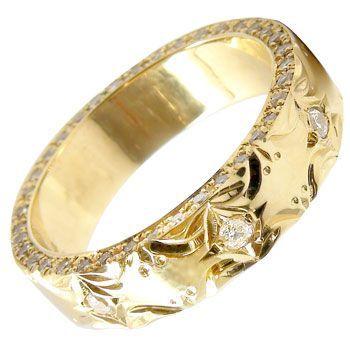 ハワイアンジュエリー 結婚指輪 ハワイアンリング ダイヤモンド
