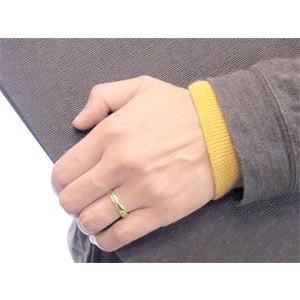 リング ゴールド ピンキーリング 指輪 手作りリングイエローゴールドk18 地金リング 宝石なし 18金 ストレート 送料無料 セール saleの画像