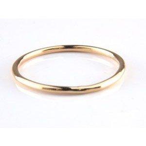 18金 リング 華奢 細い 指輪 ゴールド 18k 重ね付け レイヤード 普段使い ピンキーリング ピンクゴールドk18 ストレート 男女兼用 送料無料 セール saleの画像