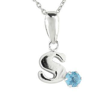 高知インター店 イニシャル ネーム ネックレス プラチナ S ブルートパーズ 人気 11月の誕生石 チェーン 送料無料 2 ジュエリー工房アトラス 通販 Yahoo ショッピング 公式 Www Ladislexia Net