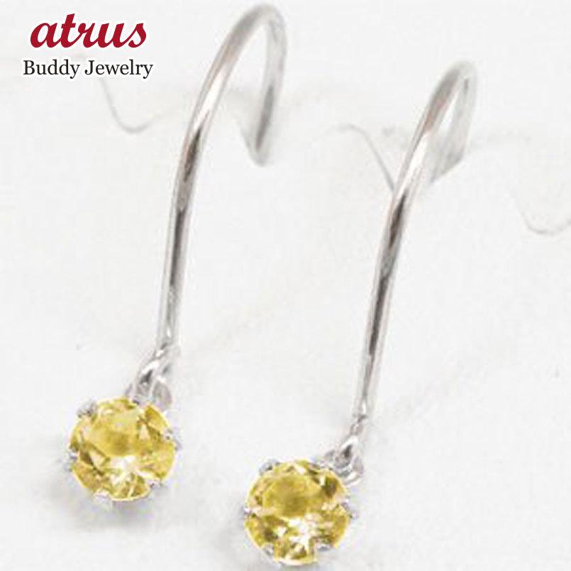 ピアス メンズ プラチナ プラチナピアス サファイア オレンジカラー フックピアス プラチナ 天然石 男性用 ゆれるピアス 青い送料無料 人気 セール SALE