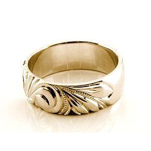 リング ゴールド ハワイアンジュエリー 指輪18k レディース ピンキーリング ハワイアンリング幅広 ピンクゴールドk18 18金 ストレート 送料無料 セール SALE_1