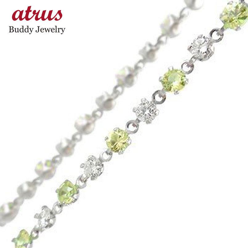 メンズ アンクレット フルエタニティ プラチナ 男性用 アンクレット 宝石 ペリドット ダイヤモンド 8月誕生石 ダイヤ 男性用 宝石 緑の宝石 送料無料 父の日 人気 pam ジュエリー工房アトラス クリアランス超特価