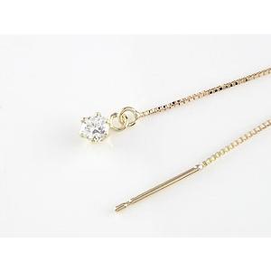 18金 ピアス パーツ キュービックジルコニア レディース ゴールド 18k イエローゴールドk18 シンプル 女性 セール SALE｜atrus｜03