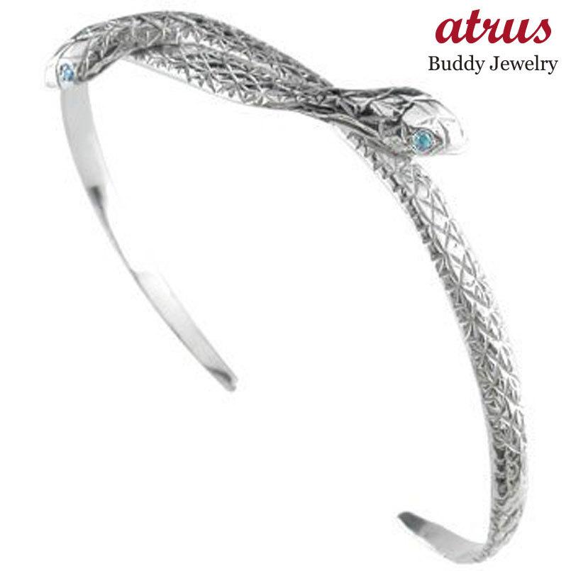 数量限定 特売 メンズ バングル ブレスレット 蛇 シルバー 男性用 宝石 人気ブランドを Www Kslcity Com My