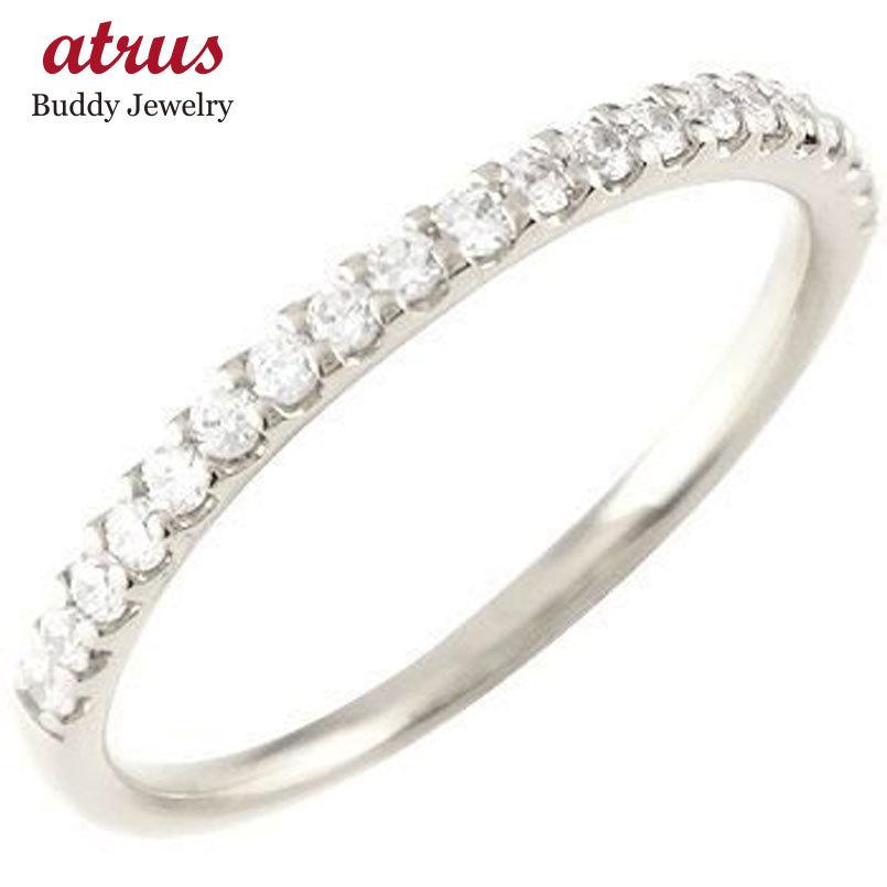 プラチナ リング ダイヤモンド 0 ct 婚約指輪 ダイヤ 安い ジュエリー工房アトラスのプラチナ Pt900 ダイヤ エタニティ 婚約指輪 ハーフ エタニティ 指輪エンゲージリング ストレート 送料無料 pe ジュエリー工房アトラス ファクトリーブランド