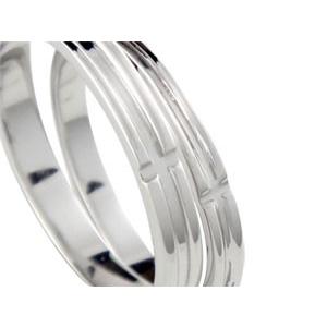 結婚指輪 マリッジリング ペアリング ペア クロス シルバー925 ストレート カップル 送料無料 セール saleの画像