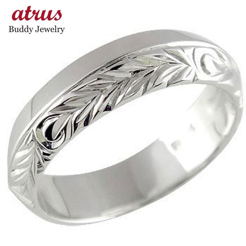 ハワイアン ピンキーリング リング 指輪 幅広 ホワイトゴールドk18 18k ハワイアンリング 地金リング 18金 k18 18kwg ストレート 送料無料 セール SALE