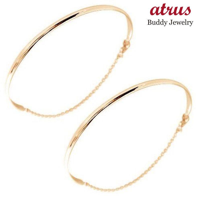 ブレスレット ペアバングル ペアブレスレット ペアブレスレット ピンクゴールドk18 レディース ジュエリー工房アトラスのブレスレット メンズ カップル カップル 18金 送料無料 gt ジュエリー工房アトラス