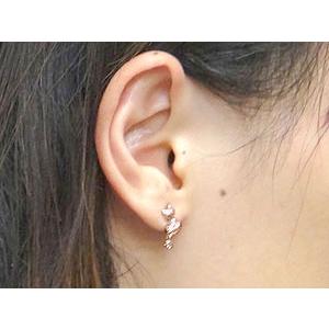 ピアス 18金 メンズ 猫 ピンクゴールドk18 18k 天然石 男性用 宝石 送料無料 人気 セール SALE_1
