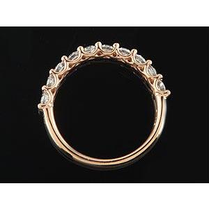 リング ゴールド ピンキーリング ダイヤモンド エタニティハーフエタニティ ピンクゴールドk18 18金ダイヤ ストレート 送料無料 セール saleの画像