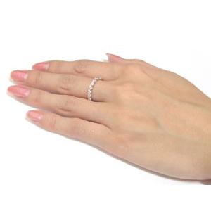 ハードプラチナ リング ダイヤモンド エタニティ 婚約指輪 ダイヤ エンゲージリング ハーフエタニティストレート 送料無料 セール saleの画像
