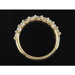 ピンキーリング ダイヤモンド エタニティ リング ハーフエタニティ イエローゴールドk18 18k 18金 リング ダイヤ ストレート 送料無料 セール saleの画像