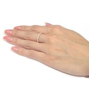 18金 リング ダイヤモンド エタニティ 婚約指輪 ダイヤ エンゲージリング ハーフエタニティイエローゴールドk18 18k レディース 人気 送料無料 セール saleの画像
