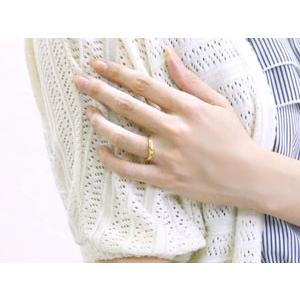 結婚指輪 ペアリング ペア マリッジリング ハワイアン ハワイアン 人気 ハート イエローゴールドk10 地金リング 10金 k10yg 送料無料 セール saleの画像