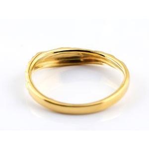 結婚指輪 ハワイアンジュエリー ハワイアン ペアリング ペア ハート イエローゴールドk10 地金リング 10金 k10yg ストレート カップル 送料無料 セール saleの画像