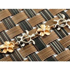 （新品,未開封） ハワイアンジュエリー ハワイアン アンクレット ダイヤモンド 亀 花 ピンクゴールドk18 プラチナ 18金 pt900 k18pg ダイヤ 送料無料 セール SALE 【HOV3304781699】(115500円)