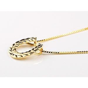 18金 ネックレス トップ 馬蹄 メンズ ハワイアンジュエリー ゴールド 18k ホースシュー 月桂樹 蹄鉄 バテイ 送料無料 人気 セール saleの画像