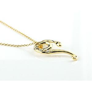 スネーク ネックレス トップ ダイヤモンド ペンダント イエローゴールドk18 18k 18金 ヘビ 蛇 ハート ダイヤ チェーン 人気 女性 送料無料 セール saleの画像
