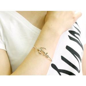 ハワイアンジュエリー ブレスレット イカリ アンカー バングル シルバー レディース 送料無料 セール saleの画像