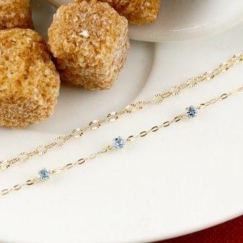 楽天ランキング1位 ブレスレット レディース 18k アンティーク 2連 タンザナイト イエローゴールドk18 12月誕生石 18金 チェーン 海外輸入 World Of Heating De