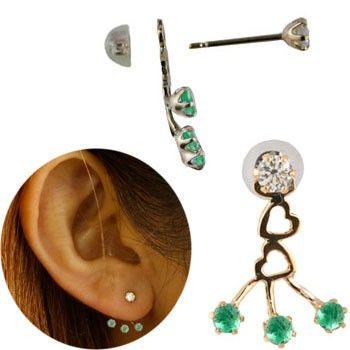 保障できる ピアス 片耳 エメラルド スワロフスキーキュービックジルコニア バックキャッチピアス ピンクゴールドk18 スタッドピアス ハート レディース 5月誕生石 18金 高級感 Www Artech Mi It