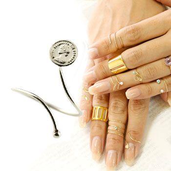 名作 レディース 18金 指輪 関節リング ホワイトゴールドk18 コイン ファランジリング ピンキーリング ゴールド リング レディース シンプル 指先に着ける新感覚のリング ネイルリング 送料無料 フリーサイズ レディースアクセサリー tmantoys Com