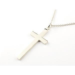 ネックレス メンズクロス 男性用 シルバー ペンダント 十字架 シンプル 地金 人気 ミル打ち sv925 レディース 送料無料 セール saleの画像