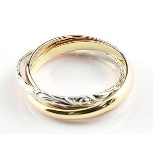 最安値❕ リング ゴールド ハワイアンジュエリー 指輪 3連シンプル プラチナ ゴールドK18 甲丸リング 地金リング スリーカラー pt900 18金 送料無料 セール SALE 【ZY1519508866】(53106円)