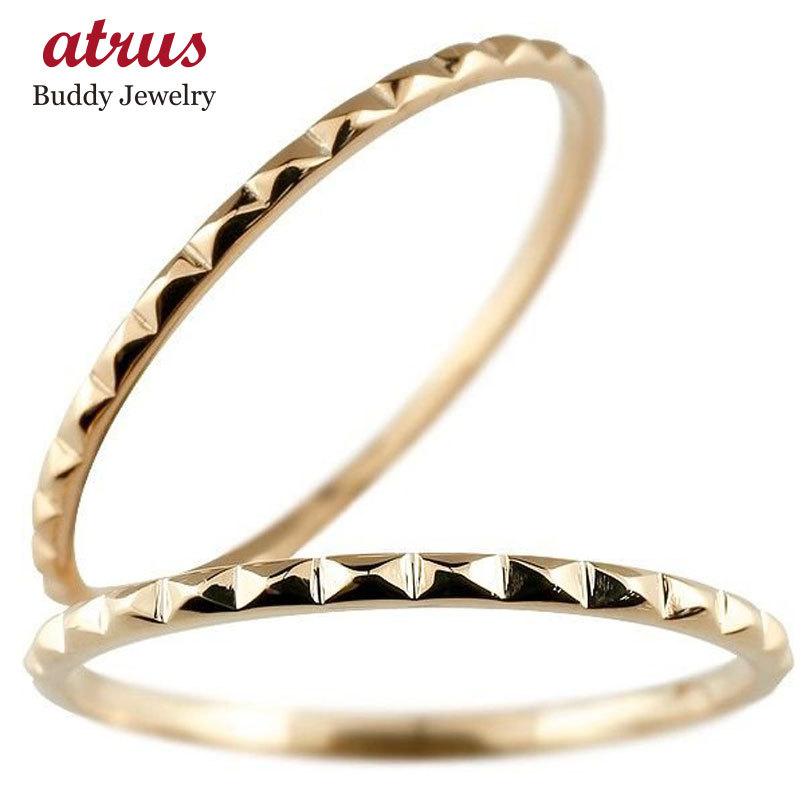 結婚指輪 ペアリング ペア マリッジリング 地金リング ピンクゴールドk10 10金 華奢 ストレート スイートペアリィー カップル 送料無料 ホワイトデー 2024