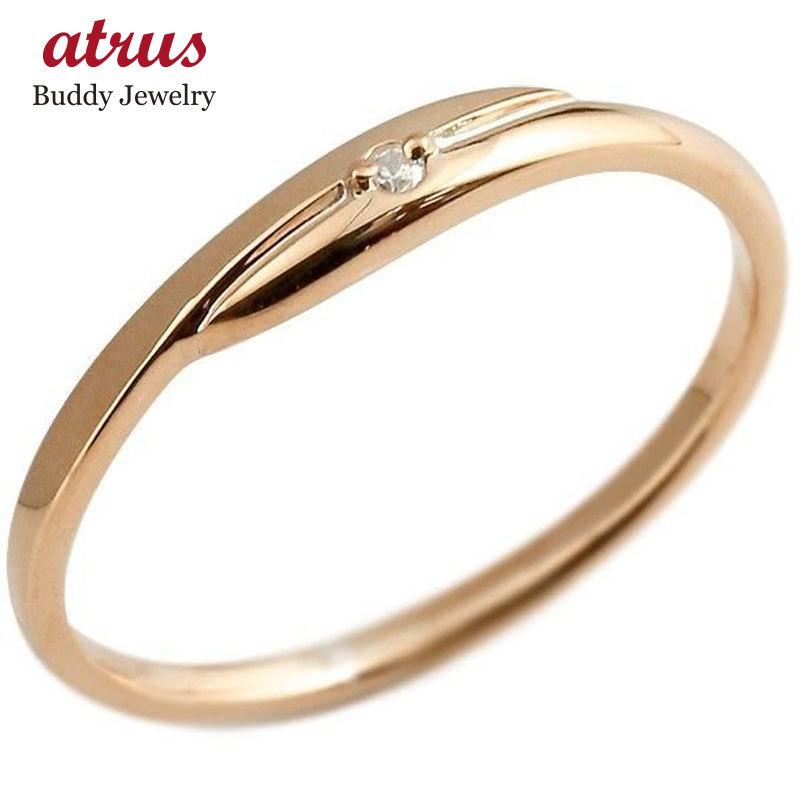 期間限定sale ダイヤモンド ピンキーリング ピンクゴールドk18 一粒 18金 極細 華奢 スパイラル 指輪 男性用 送料無料 クリスマス 人気 売れ筋のランキング Www Superavila Com