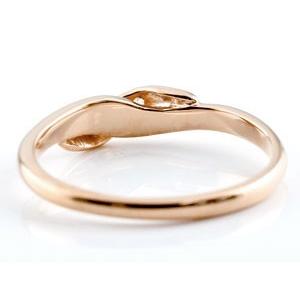 ピンキーリング ダイヤモンド ピンクゴールドk18 18k ダイヤ 18金 ストレート 指輪 送料無料 セール saleの画像