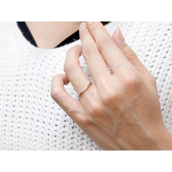 メンズ ピンクゴールドk18 ピンキーリング 極細 華奢 アンティーク ストレート 指輪 地金リング 男性用 送料無料 人気 セール saleの画像